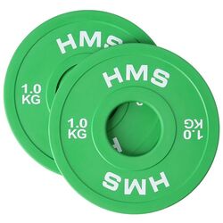 Набор олимпийских дисков Hms CBRS10 2x1kg (Green)
