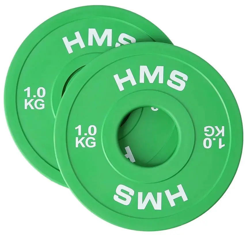 Набор олимпийских дисков Hms CBRS10 2x1kg (Green)