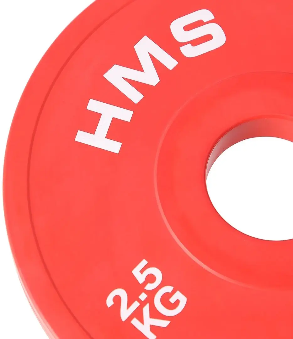 Набор олимпийских дисков Hms CBRS25 2x2.5kg (Red) - 3