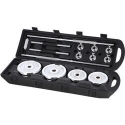 Set haltere-gantere in diplomat HMS STC55 55kg (Black/Chrome)