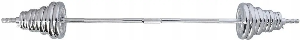 Набор штанги-гантели в чемодане HMS STC55 55кг (Black/Chrome)