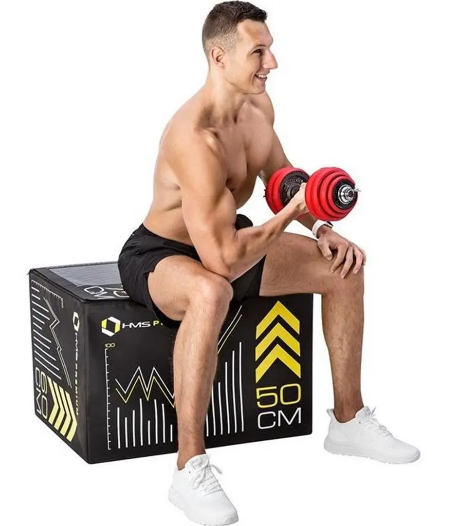 Набор штанги и гантелей HMS SGGx30 30kg (Black/Red) - 10