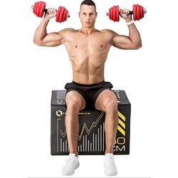 Набор штанги и гантелей HMS SGGx30 30kg (Black/Red) Thumb