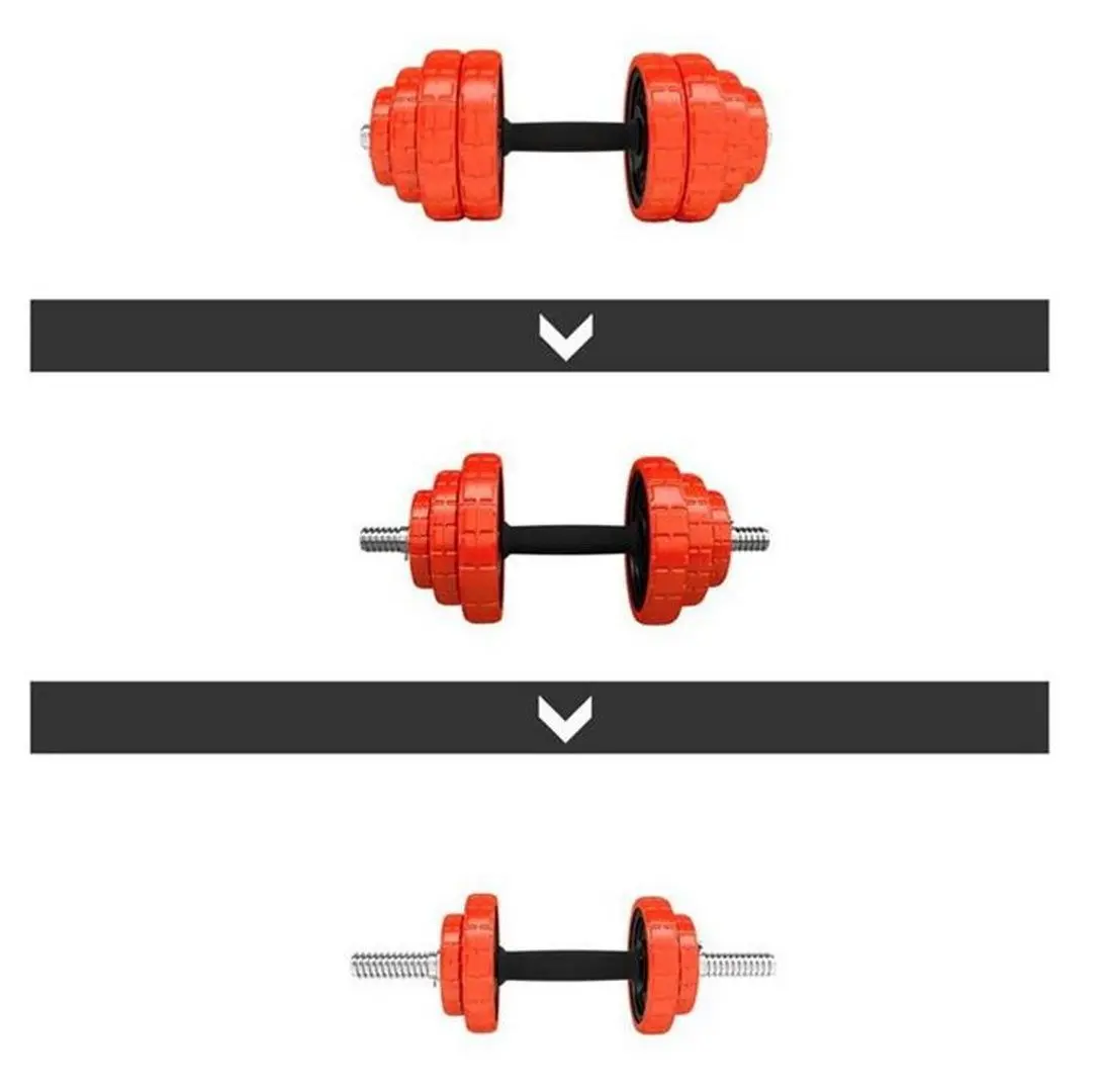 Набор штанги и гантелей HMS SGGx30 30kg (Black/Red) - 20