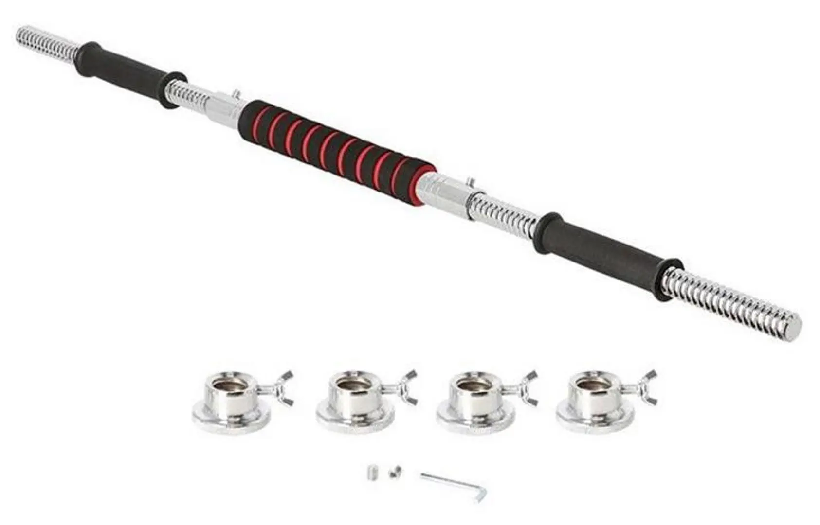 Набор штанги и гантелей HMS SGGx30 30kg (Black/Red) - 18