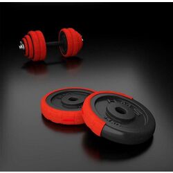 Набор штанги и гантелей HMS SGGx30 30kg (Black/Red) Thumb