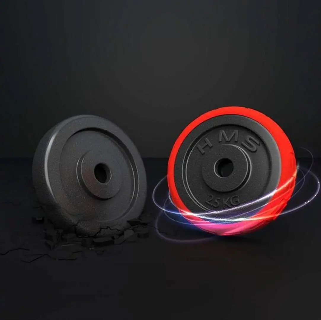 Набор штанги и гантелей HMS SGGx30 30kg (Black/Red) - 16