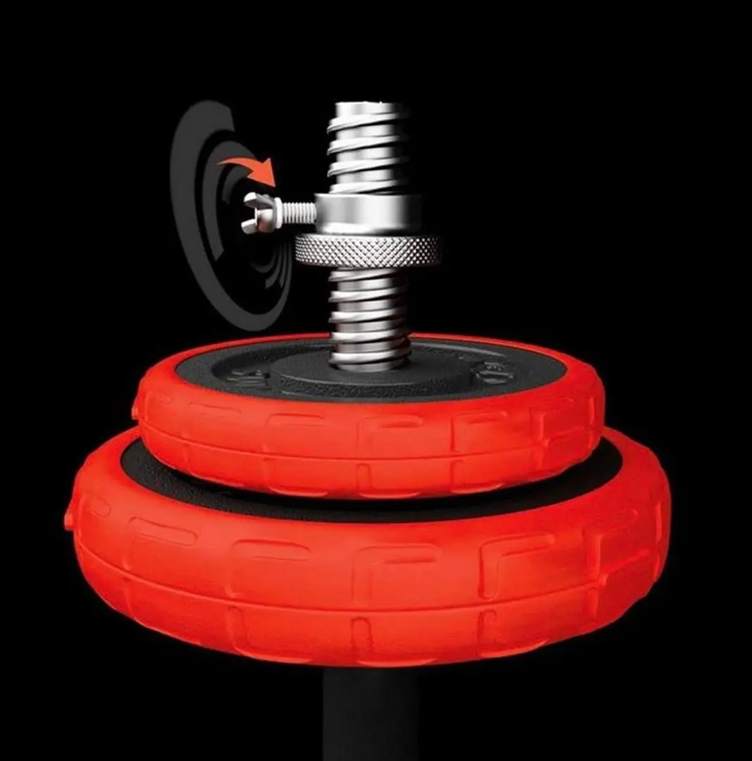 Набор штанги и гантелей HMS SGGx30 30kg (Black/Red) - 15