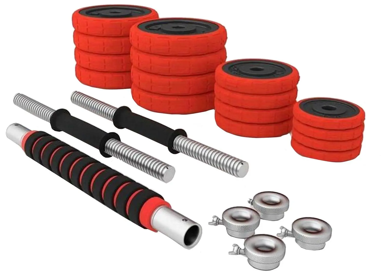 Набор штанги и гантелей HMS SGGx30 30kg (Black/Red)