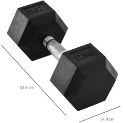 Гантель Homcom A91-020V01 12.5kg (Black) Thumb