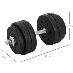 Gantere Homcom A91-139 30kg (Black) Thumb