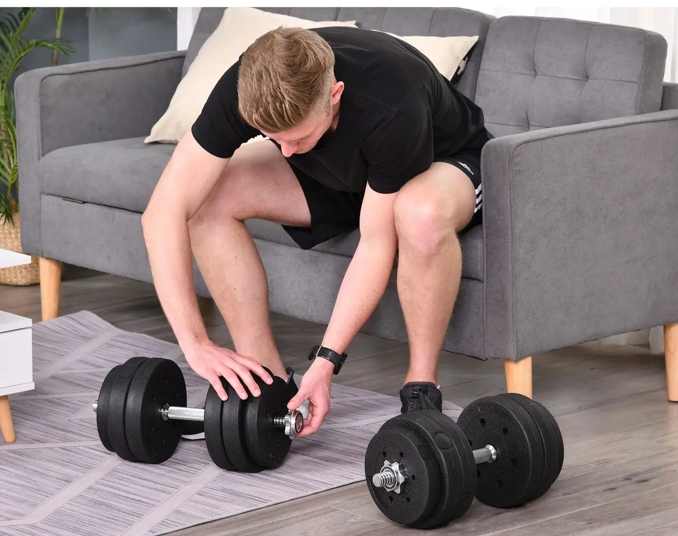 Gantere Homcom A91-139 30kg (Black)