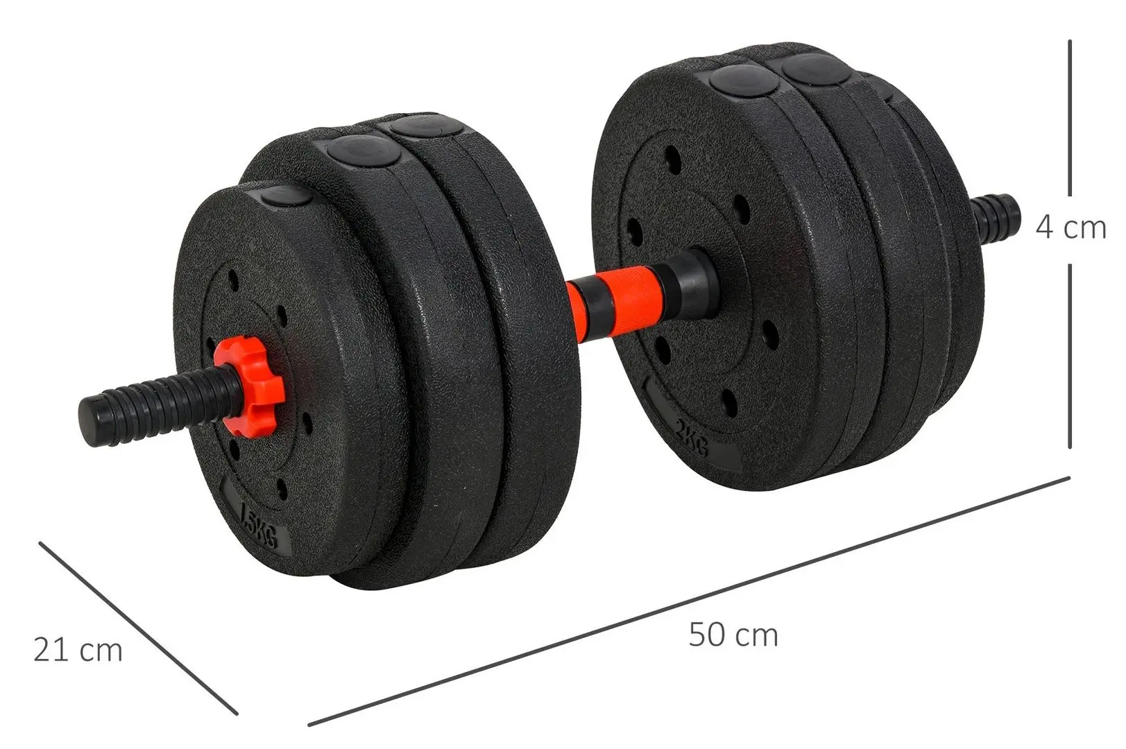 Gantere Homcom A91-143 25kg (Black)