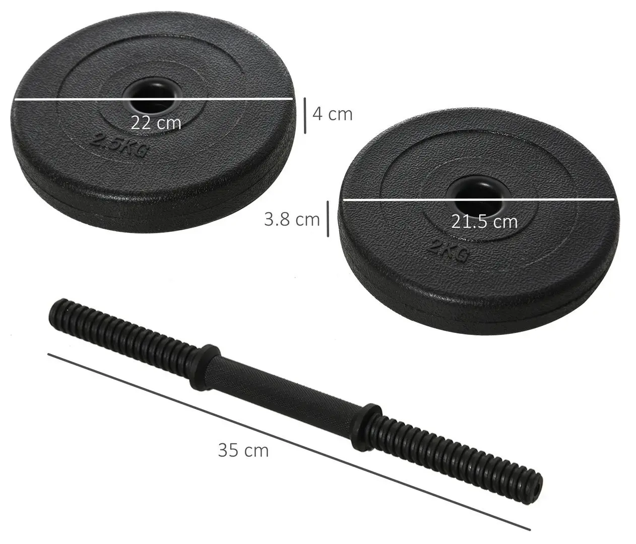 Gantere Homcom B1-0025 18kg (Black)