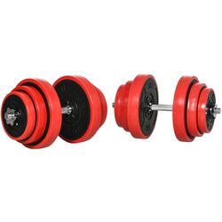Гантели регулируемые Homcom A91-239V00RD 2x20kg (Red) Thumb