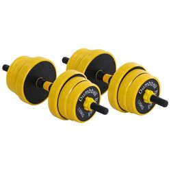 Gantere-haltera 2in1 Homcom A91-088 20kg (Yellow/Black) Thumb