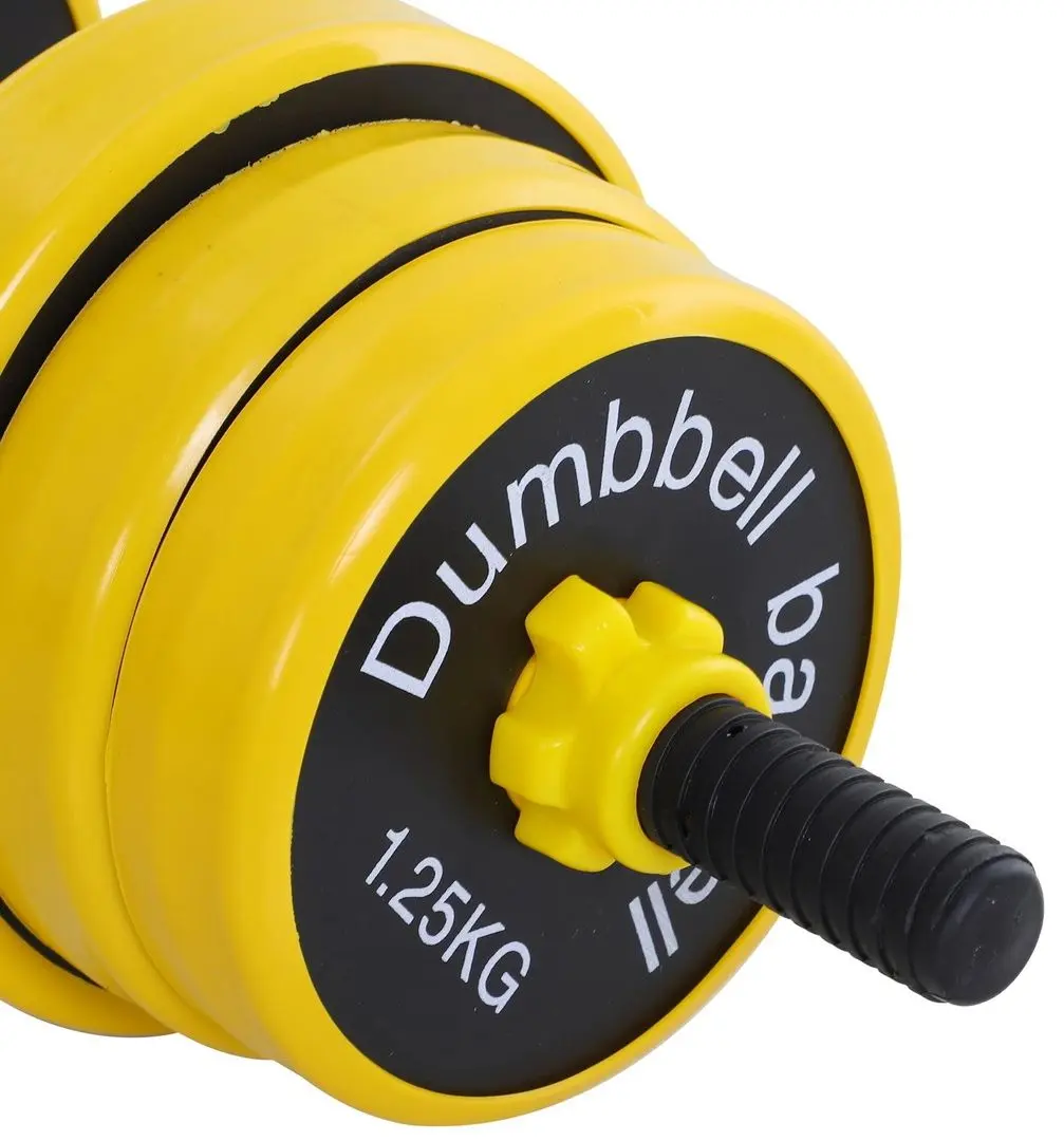 Gantere-haltera 2in1 Homcom A91-088 20kg (Yellow/Black)