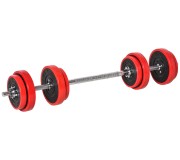 Гантели-штанга 2в1 Homcom A91-155 20kg (Red/Black)