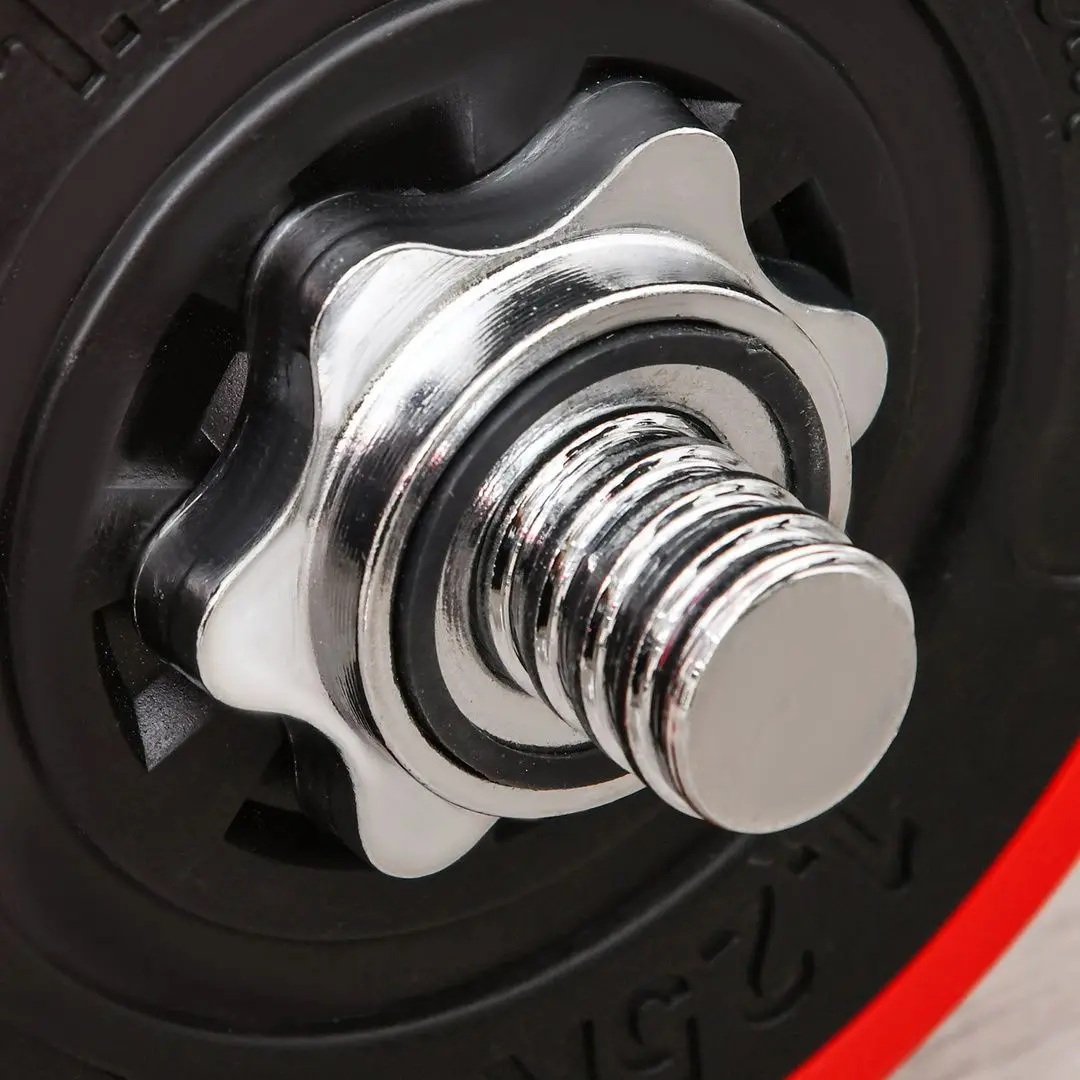 Гантели-штанга 2в1 Homcom A91-156 30kg (Red/Black)