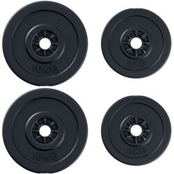 Set discuri Homcom B1-0012 30kg (Black)