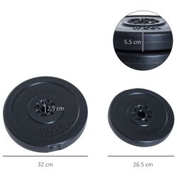 Набор дисков Homcom B1-0012 30кг (Black) Thumb