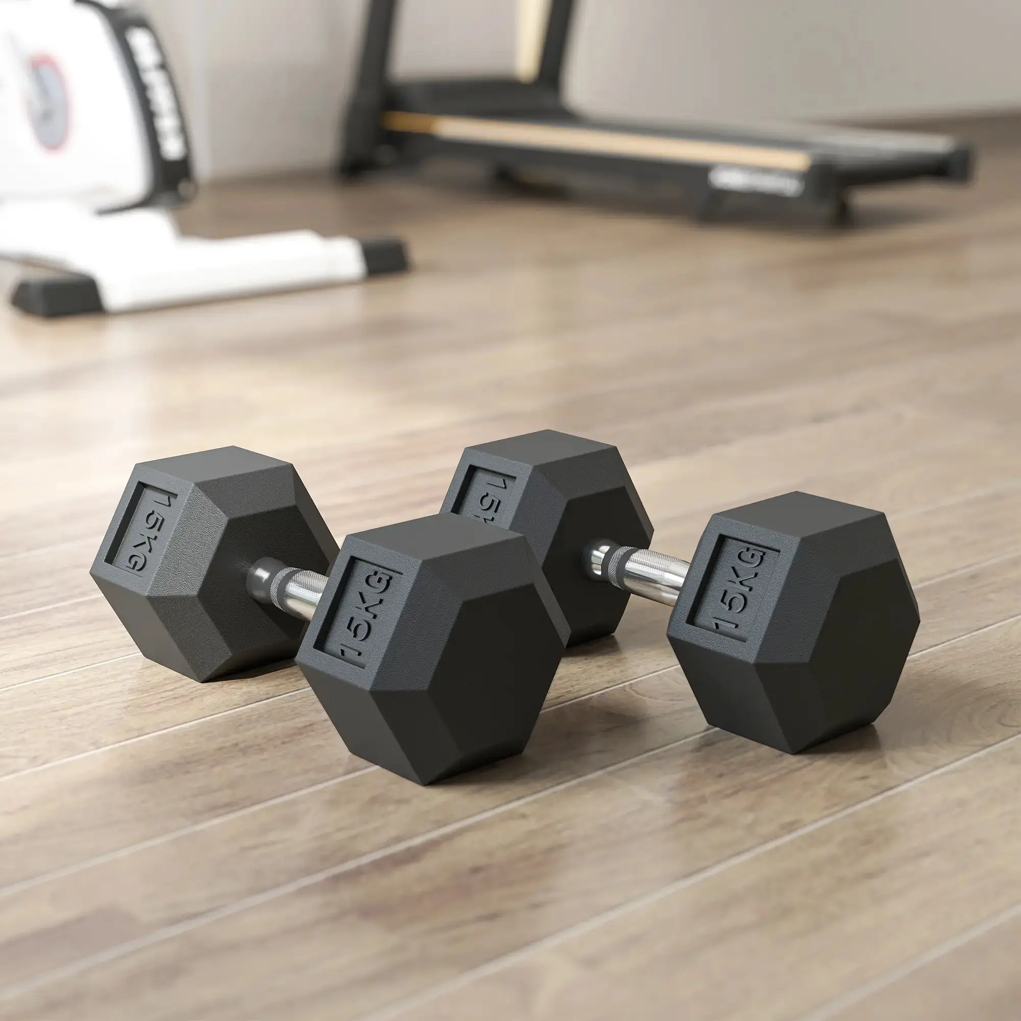 Набор гантелей Homcom 2x15kg A91-021V01BK (Black) - 2