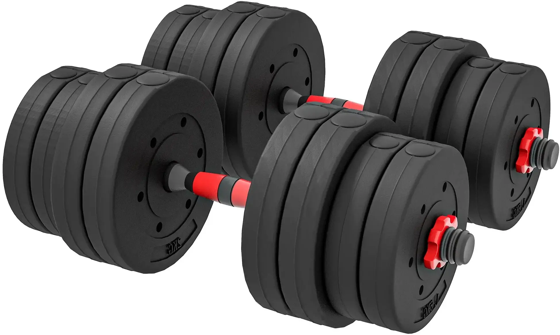 Набор гантелей + штанга Homcom A91-143V02BK 30kg (Black) - 2