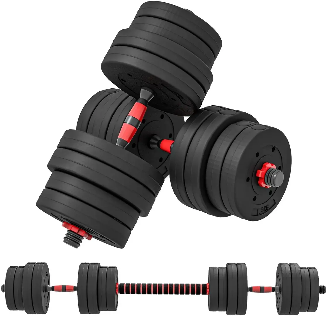 Набор гантелей + штанга Homcom A91-143V02BK 30kg (Black)