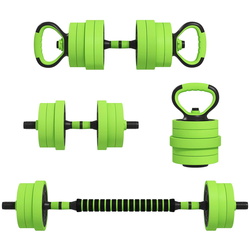 Set gantere + haltera Homcom A91-287V03GN 40kg (Green)