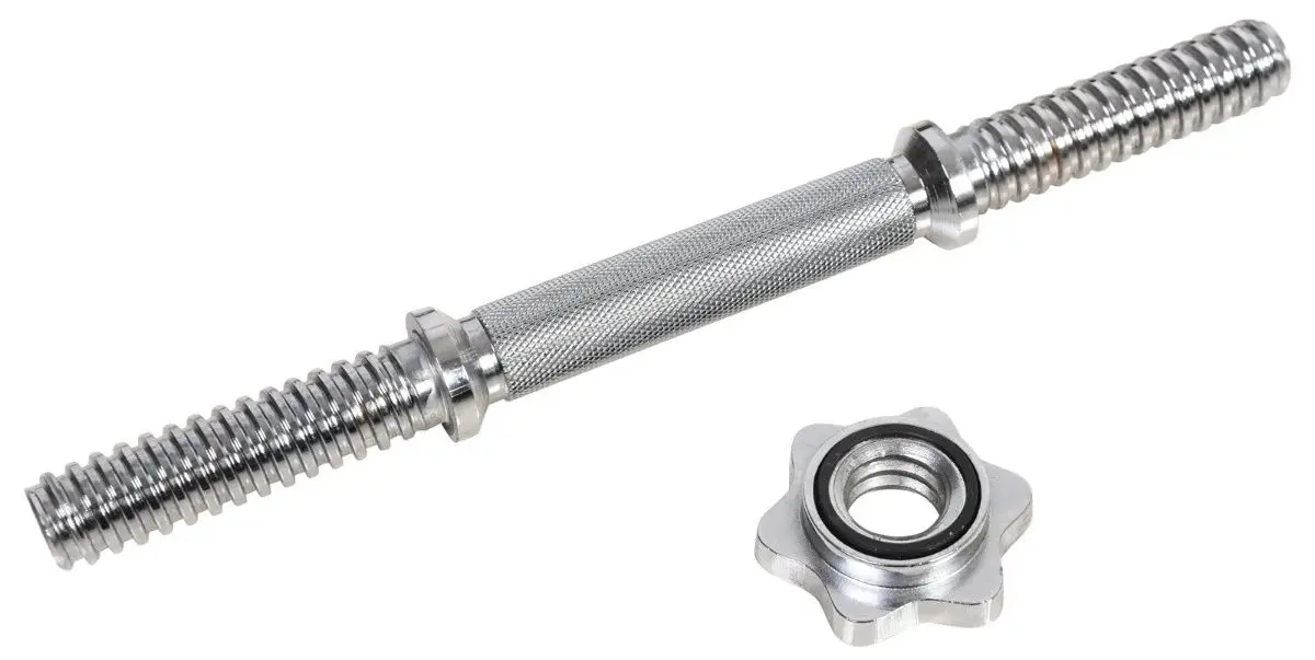 Набор гантели + штанга Homcom B1-0013 55kg (Silver/Black) - 3