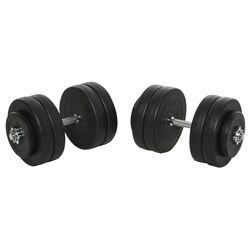 Set gantere reglabile Homcom B1-0127 50kg (Black)