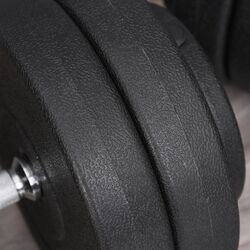 Set gantere reglabile Homcom B1-0127 50kg (Black) Thumb