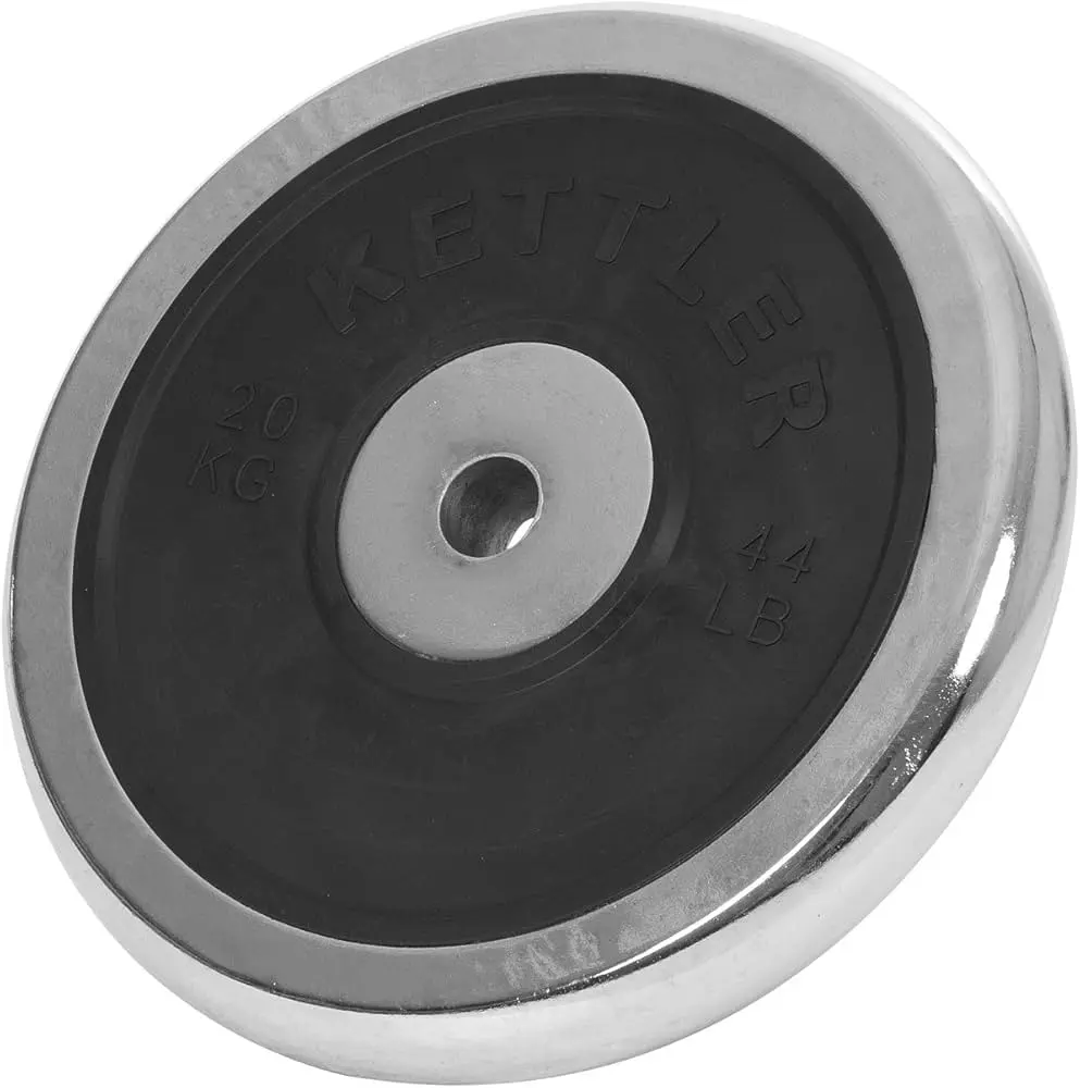 Диск обрезиненный олимпийский Kettler 7371-660 (Black/Chrome)
