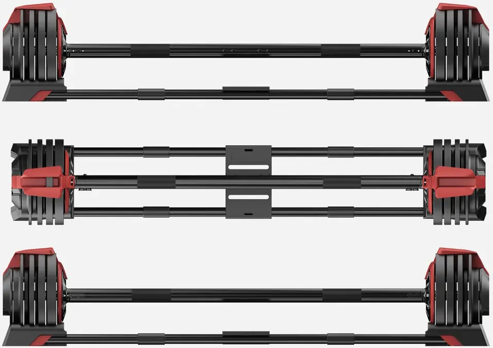 Регулируемая гантель 3в1 KingSmith FWAD243 24кг (Black/Red) - 6