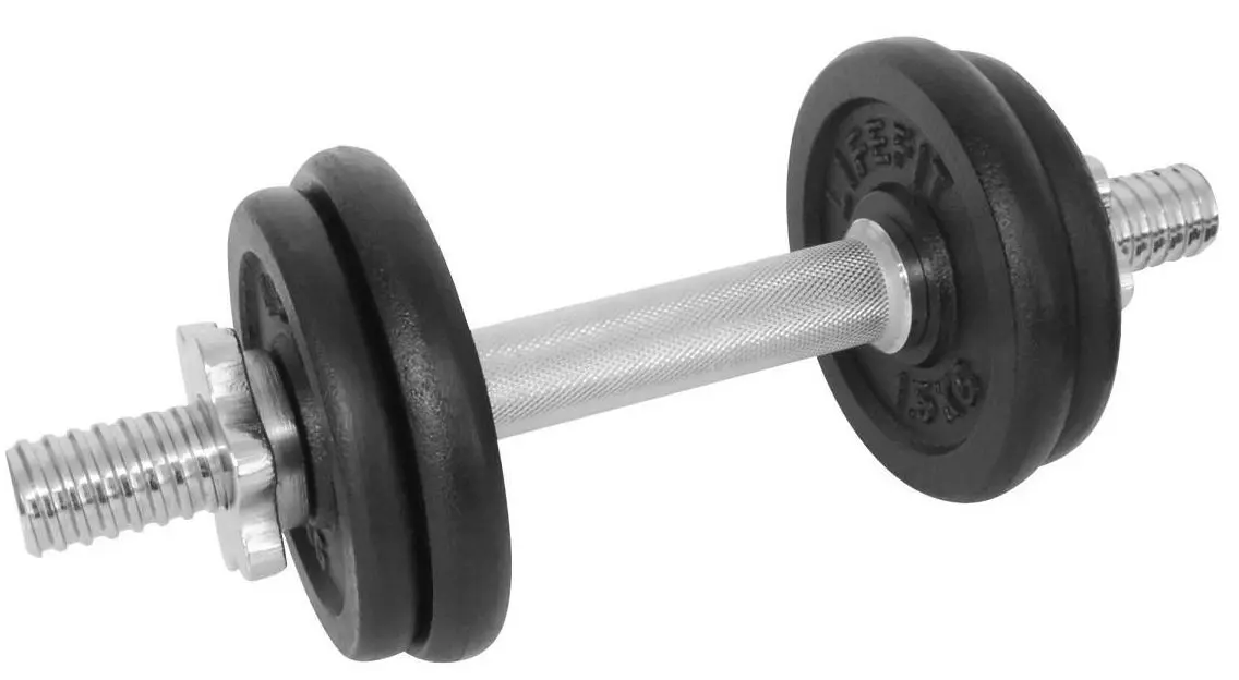 Gantera LifeFit F-CIN-07-2 7kg (Black/Silver)