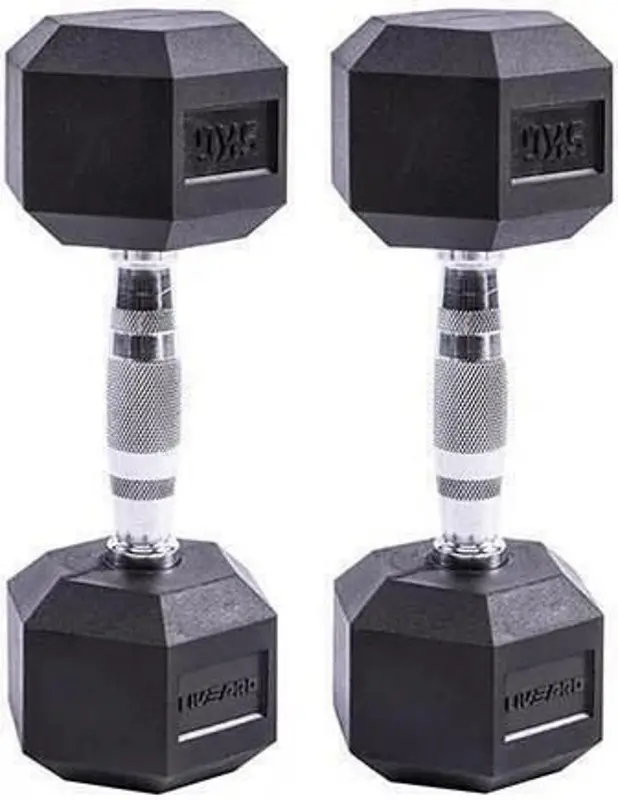 Гантель LivePro LP8005/22.5/BK 2x22.5kg (Black) - 2
