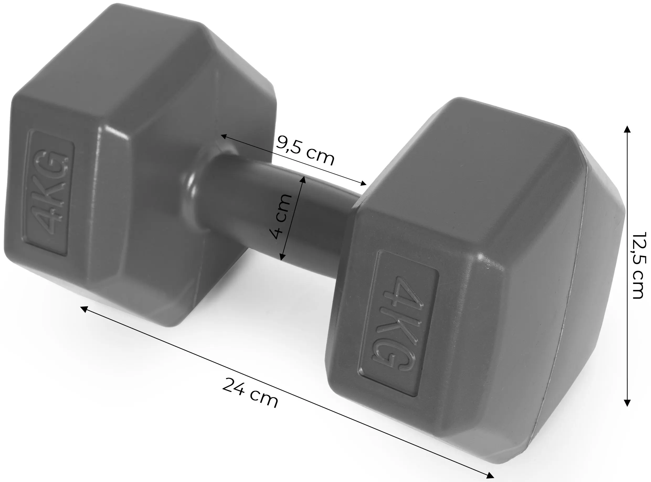 Гантели Modern Home HCD-8-DGY (Grey) - 4