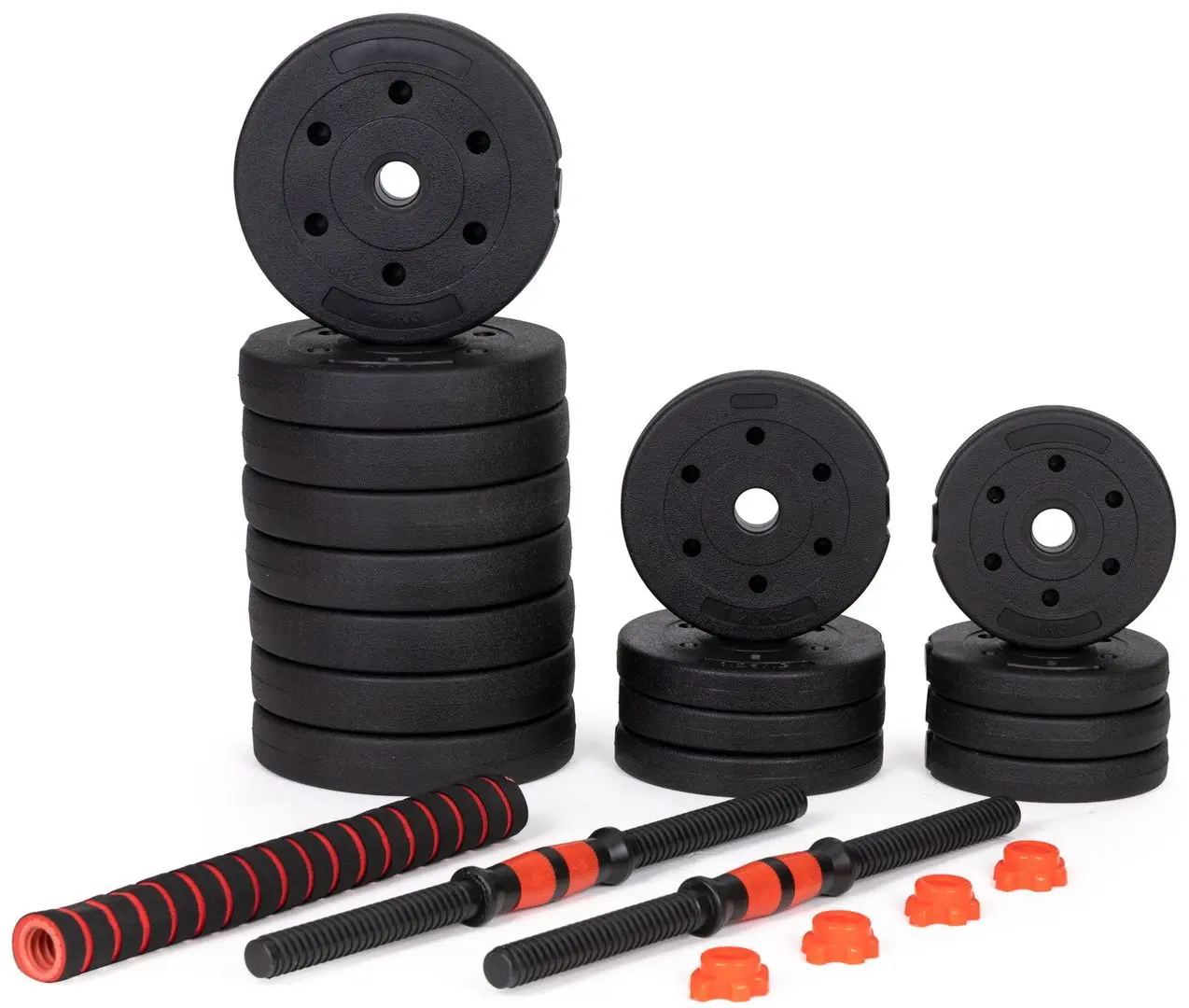 Gantere-haltera 2in1 Modern Home GB-SX 2x15kg (Black/Red)