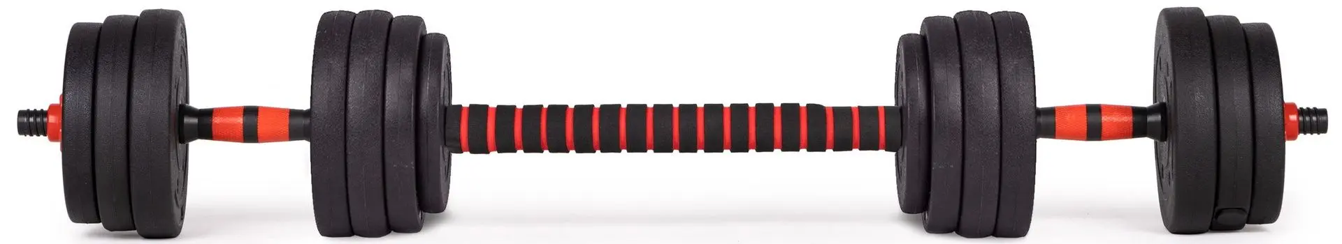 Gantere-haltera 2in1 Modern Home GB-SX 2x15kg (Black/Red)