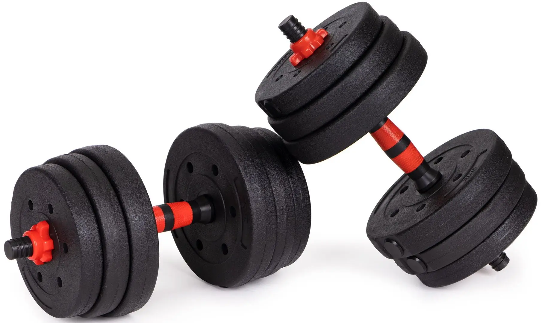 Gantere-haltera 2in1 Modern Home GB-SX 2x15kg (Black/Red)