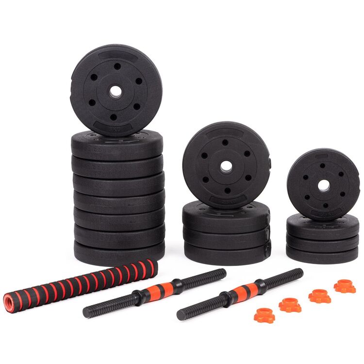 Гантели-штанга 2в1 Modern Home GB-SX 2x20kg (Black/Red)