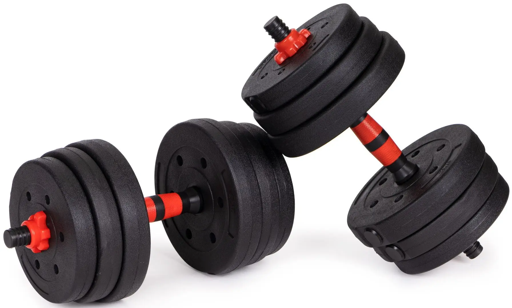 Gantere-haltera 2in1 Modern Home GB-SX 2x20kg (Black/Red)