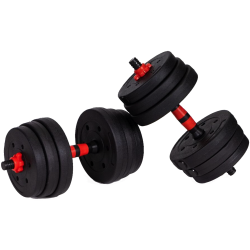 Gantere-haltera 2in1 Orion DBS-30-OR 30kg (Black/Red) Thumb