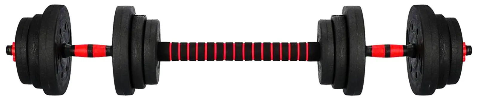 Gantere-haltera 2in1 Orion DBS-30-OR 30kg (Black/Red)