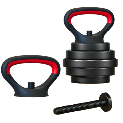 Gantere-haltera 2in1 Orion DBS-30-OR 30kg (Black/Red) Thumb