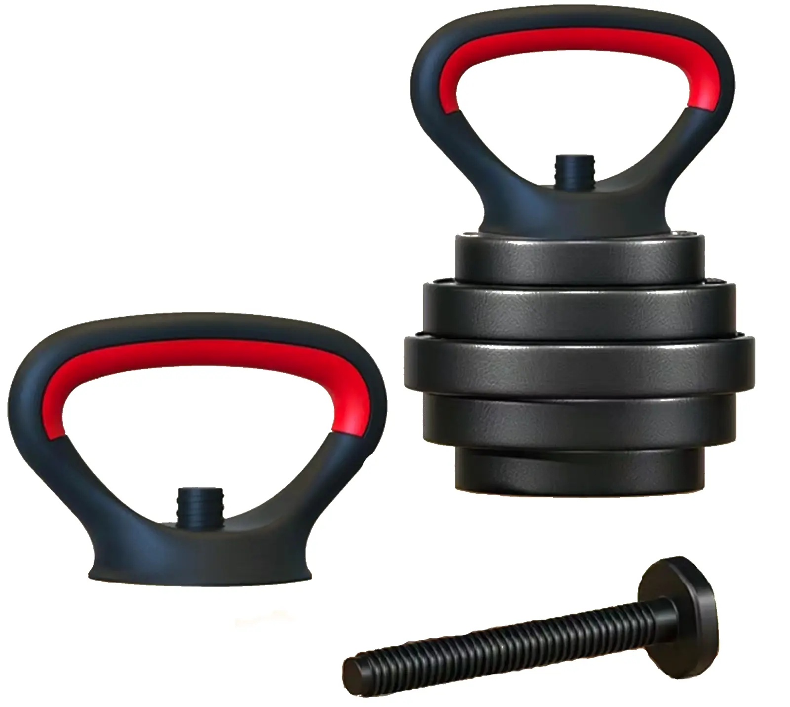 Gantere-haltera 2in1 Orion DBS-30-OR 30kg (Black/Red)