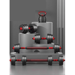 Gantere-haltera 2in1 Orion DBS-30-OR 30kg (Black/Red) Thumb