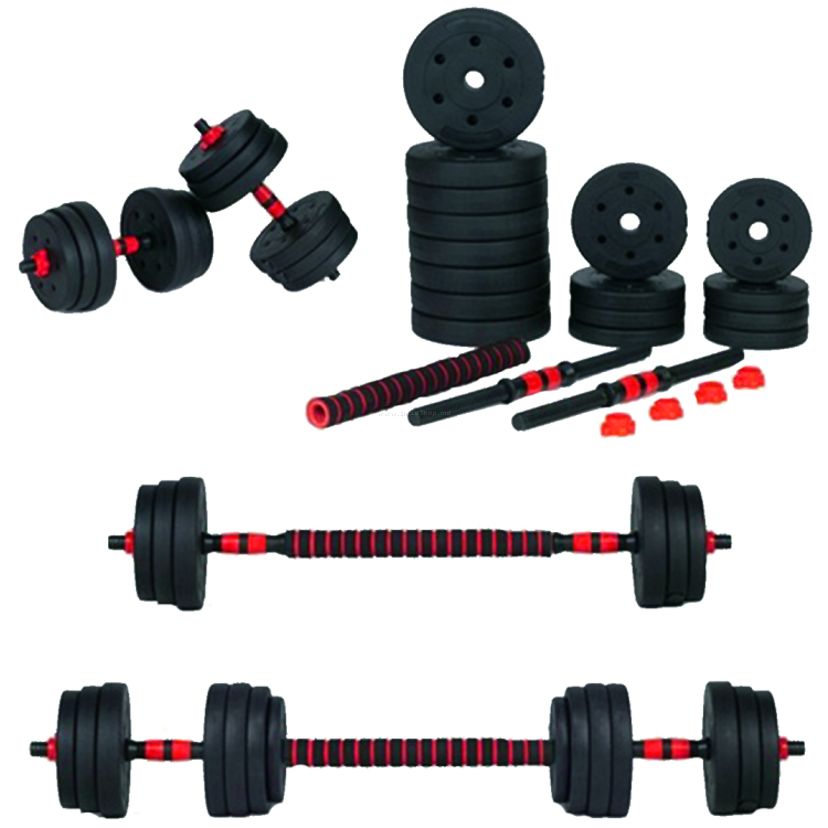 Гантели-штанга 2в1 Orion DBS-30-OR 30kg (Black/Red)
