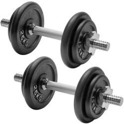 Набор гантелей с кейсом PX-Sport WS-108 2x10kg (Black/Chrome)