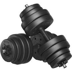 Гантели-штанга 2в1 Songmics SYL30HBK 2x15kg (Black)